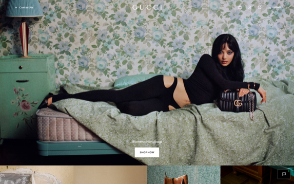 Gucci website screenshot
